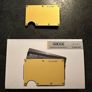 Ridge wallet 24k Gold